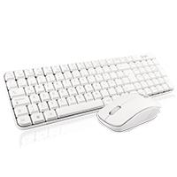 COMBO TECLADO MULTIMEDIA Y MOUSE OPTICO GHIA / GT4000WG / INALAMBRICO / RECEPTOR USB / BLANCO