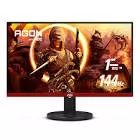 MONITOR GAMER AOC NEGRO CON ROJO /  23.8 PULGADAS / ENTRADA HDMI / DISPLAYPORT / ASPECTO 16:9 / TR 1 MS / AMD FREE SYNC / 144 HZ / RESOLUCION 1920 X 1080 / BRILLO 350 CD/M2 / VESA 100X100MM 