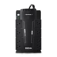NO BREAK CYBERPOWER CP550SLG STANDBY 500VA / 330W, 8 X NEMA 5-15R, 4 RESPALDO Y 4 SUPRESIN 3 AÑOS DE GARANTA INCLUYENDO BATERA.