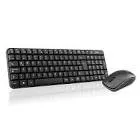 COMBO TECLADO MULTIMEDIA Y MOUSE OPTICO GHIA / GT4000BB / INALAMBRICO / RECEPTOR USB / NEGRO