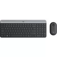 TECLADO Y MOUSE LOGITECH MK470 SLIM INALAMBRICO RECEPTOR USB (ESPAÑOL) NEGRO