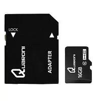 MEMORIA QUARONI MICRO SDHC 16GB CLASE 10 C/ADAPTADOR